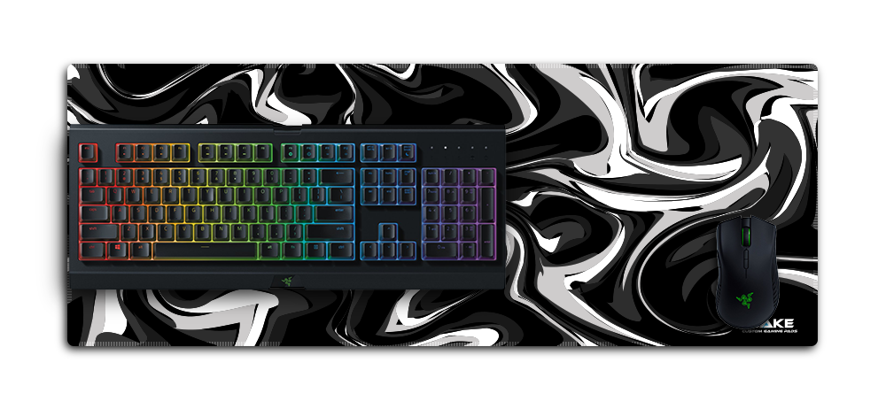 Liquid White Gaming Mousepad XL
